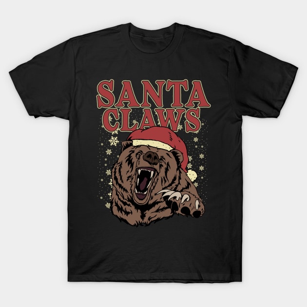 Santa Claws T-Shirt by Juniorilson